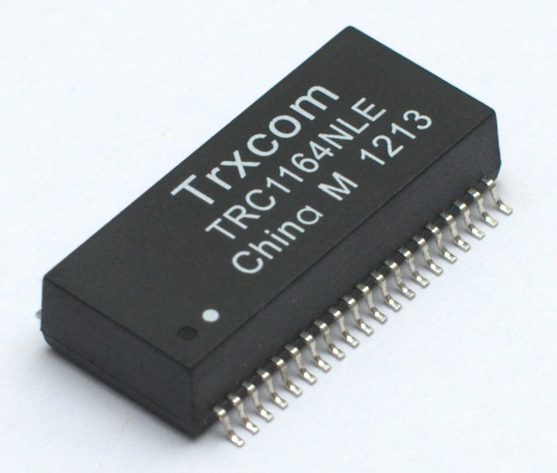 Фильтр согласующ. для 4-х портов 10/100Base-TX, корп. SOIC-40 (ан. H1164NL*) TRXCOM TRC1164NLE