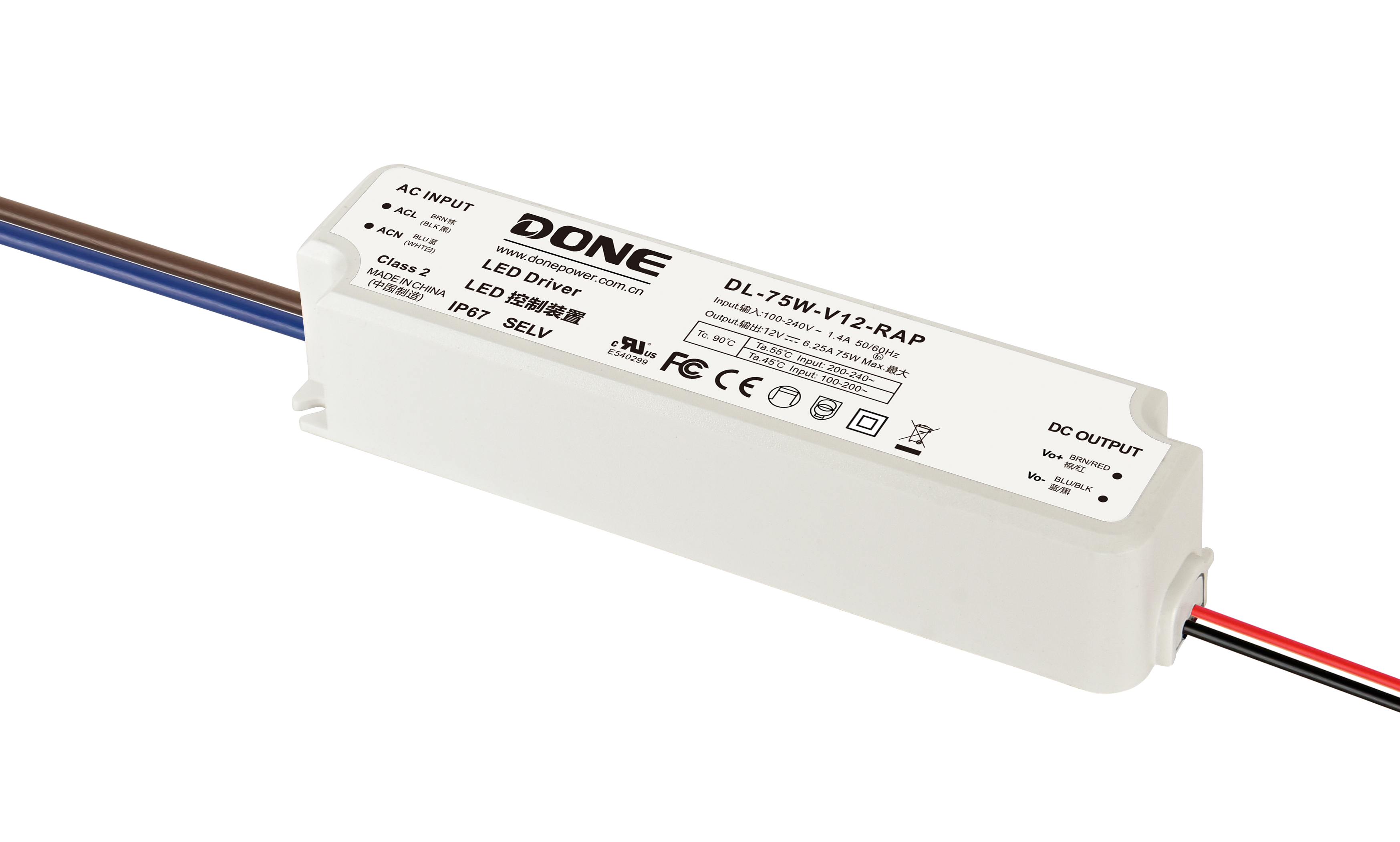 Источник питания DONE_Electronic DL-75W-V12-RAP