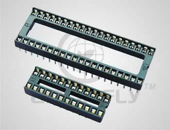 Панель DIP 40 конт. шаг 2.54 мм, на плату (W = 15.24 мм) (ан. SCL-40) Connfly DS1009-40 AT1WS - DS1009-40 AT1WS