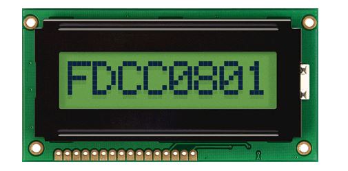 Монохромный ЖКИ FordataElectronics FC0801A01-FHYYBW-51SR