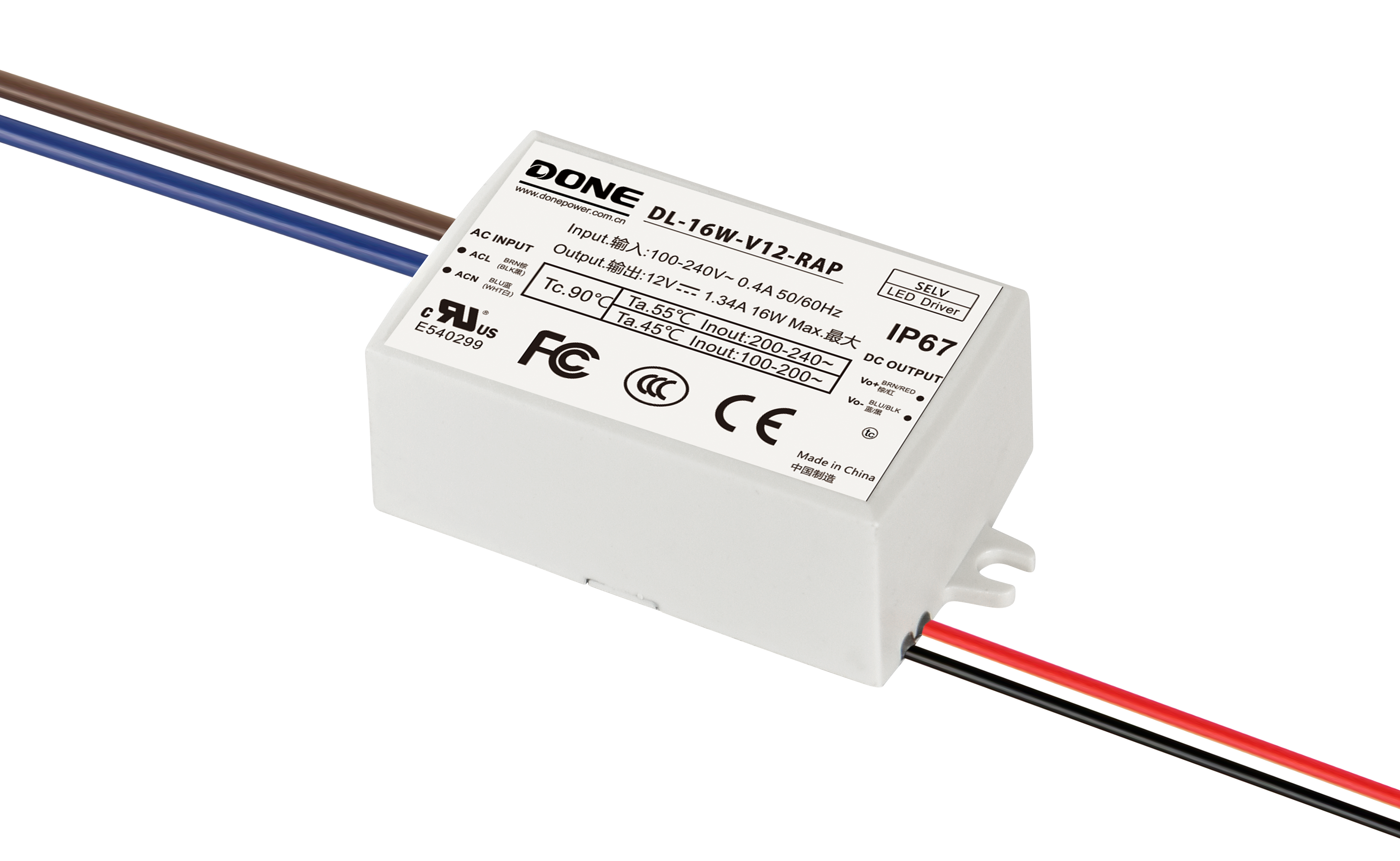 Источник питания DONE_Electronic DL-16W-V12-RAP