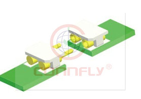 Разъем "вилка" 2 конт. шаг 2.54 мм, SMT (для светодиод. плат) Connfly DS1137-02-2 MW88R - DS1137-02-2 MW88R