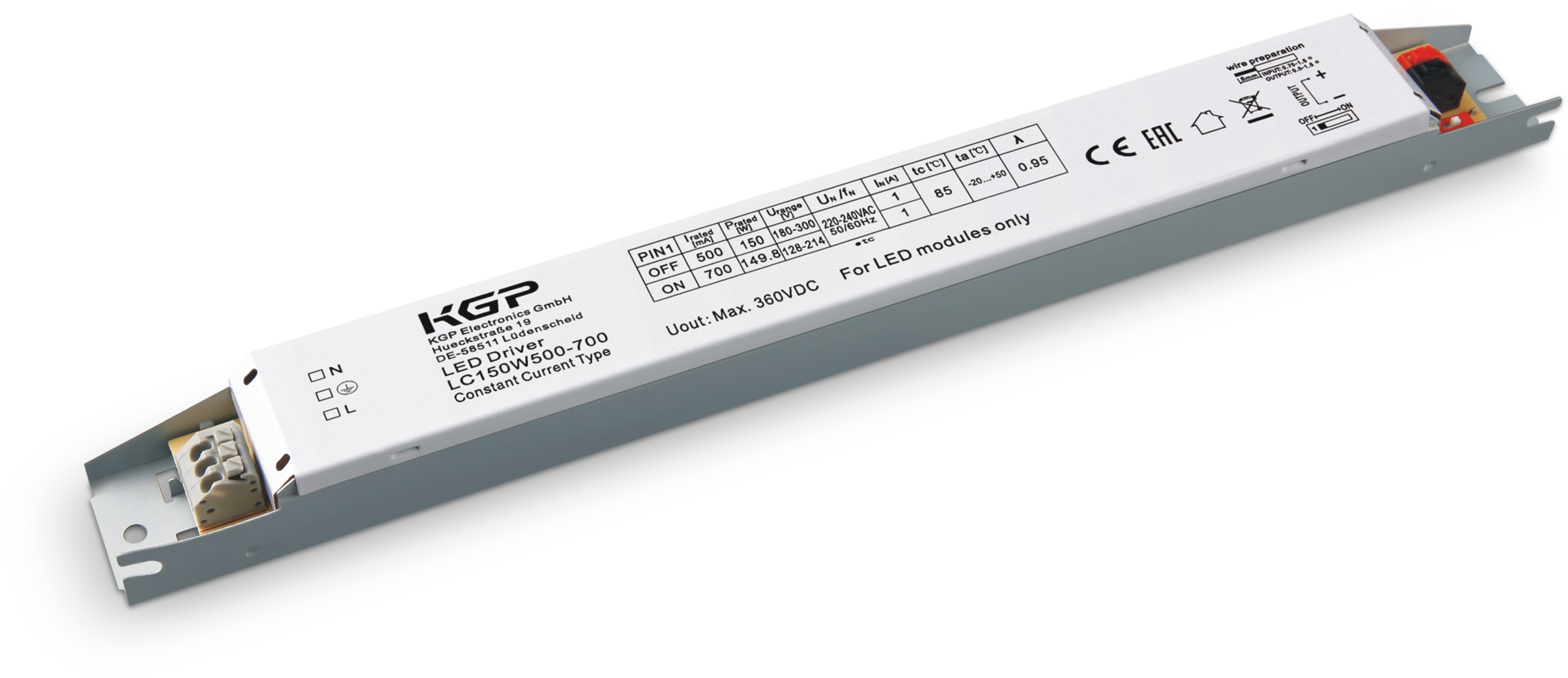 Источник питания KGP LC150W500-700