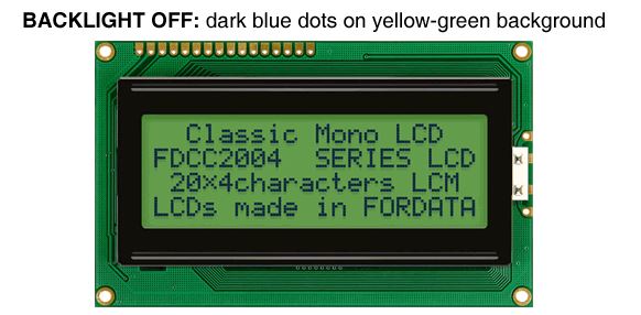 Монохромный ЖКИ FordataElectronics FC2004B01-FSWFBW-51SR
