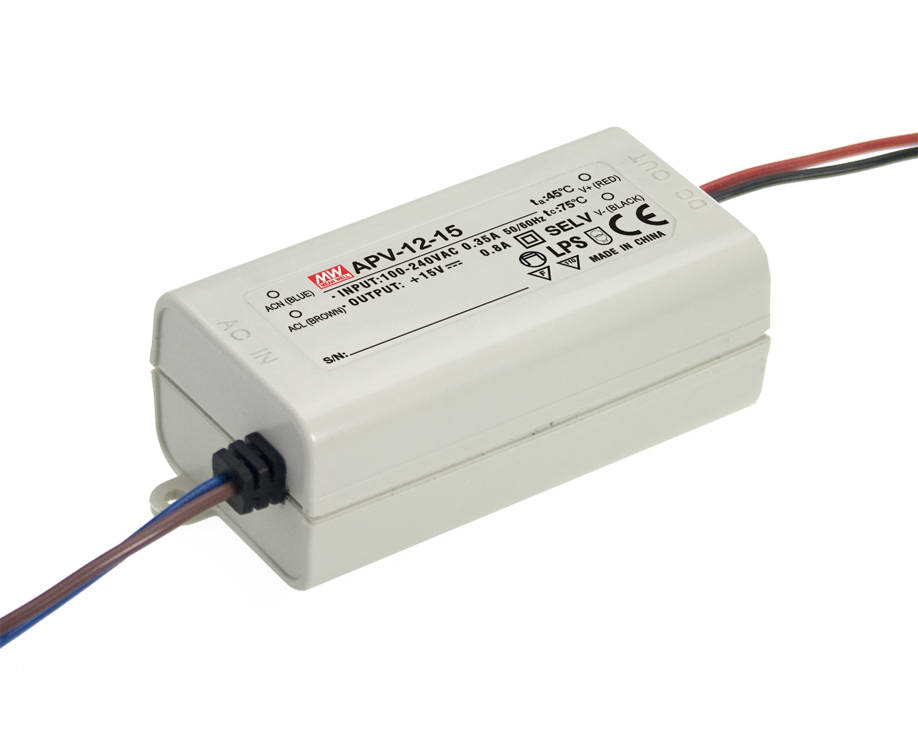 24VDC 12W at 0.8A POE Power Injector, Input 90-264 VAC