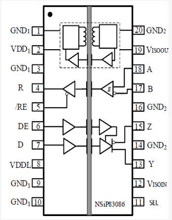 Микросхема Novosense NSiP83086C-DSWTR