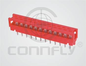 Разъем M-Match-DIP 10 конт. (2x5) шаг 1.27 мм 2.54/2 (вертик. на плату) Connfly DS1015-02-10 R6 - DS1015-02-10 R6
