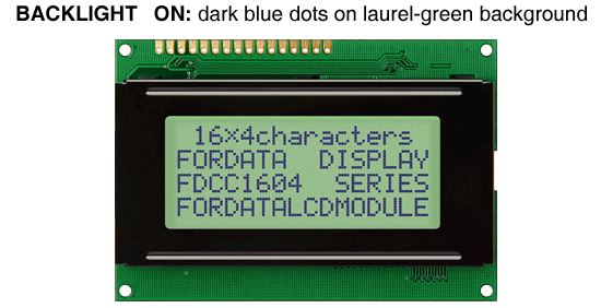 Монохромный ЖКИ FordataElectronics FC1604A01-FHYYBW-51SR