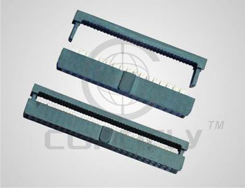 Разъем IDC "гн." 8 к. (2x4) ш. 2.00 мм, на шл.1.00 мм (ан.IDC2-8/ IDC2-08F c защ.) Connfly DS1017-08 MA2B - DS1017-08 MA2B
