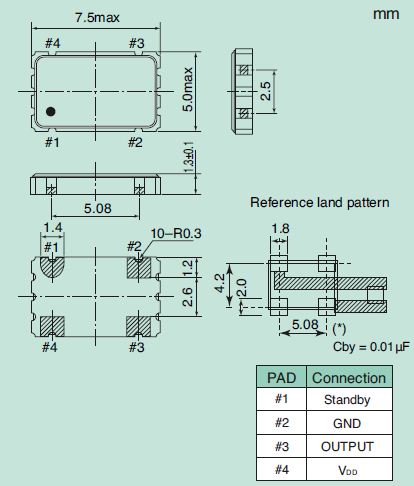 Тактовый генератор NDK 2560TK-CGT-16.384MHZ