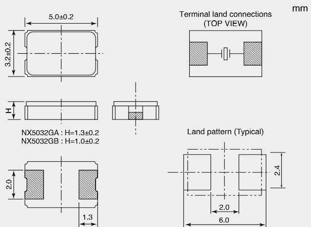 Кварцевый резонатор SMD NDK NX5032GA-8MHz S1-4085-3020-8 (EXS00A-CG02947)